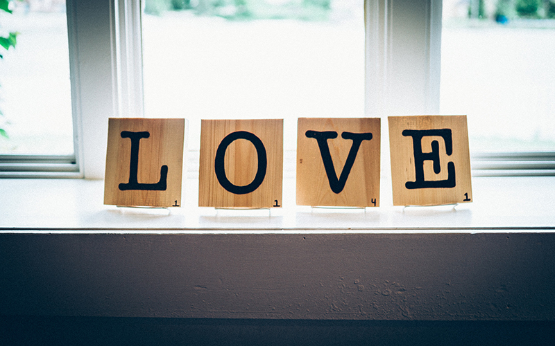 love spelled out